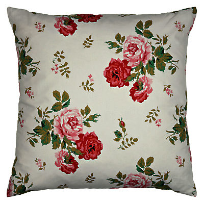 Cath Kidston Antique Rose Bouquet Cushion Pink/Red Cath Kidston Antique Rose Bouquet Cushion Pink/Red